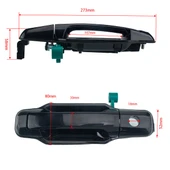 Kia Sorento 2003-2006 Sol Ön Kapı Dış Açma Kolu - 5