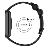 Xiaomi Smart Band 9 Pro 8 Pro Uyumlu Siyah Silikon Saat Kayışı - 7