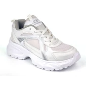 Kadın Beyaz Hafif Fileli Günlük Rahat Sneaker Spor Ayakkabı - 2
