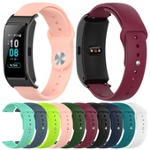 Garmin Vivomove 3s 4s Uyumlu 18mm Büyük Boy Tahoe Mavi Silikon Saat Kayışı Ters Tokalı - 7