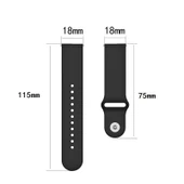 Garmin Vivomove 3s 4s Uyumlu 18mm Ters Tokalı Silikon Saat Kayışı Küçük Boy Açık Pembe - 6