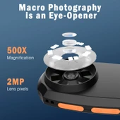 CPL-05-0011 2MP 2 Inç HD Ekranlı Taşınabilir Dijital Mikroskop 500X Büyütme Siyah - 2