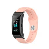 Garmin Vivomove 3s 4s Uyumlu 18mm Ters Tokalı Silikon Saat Kayışı Küçük Boy Açık Pembe - 2