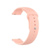 Garmin Vivomove 3s 4s Uyumlu 18mm Ters Tokalı Silikon Saat Kayışı Küçük Boy Açık Pembe - 4
