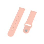 Garmin Vivomove 3s 4s Uyumlu 18mm Ters Tokalı Silikon Saat Kayışı Küçük Boy Açık Pembe - 5