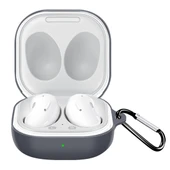 Samsung Galaxy Buds Live Pro Siyah Kanca Detaylı Düşmeye Dayanıklı Kulaklık Koruyucu Kılıf - 3