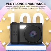 S5 0 96 inç HD Ekran Mini Taşınabilir Kamera Pembe - 6