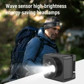 D8 1080P Başa Takılan LED Hareket Sensörlü Video Kayıt ve Aydınlatma Kamerası - 3