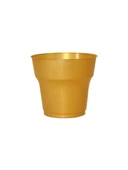 Omeyva Parti Davet Piknik Renkli Mika Plastik Sert Mika Bardak - Altın - 250 Adet thumbnail 1