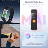 S5-4 Akıllı Bileklik Kırmızı IP68 Su Geçirmez Nabız ve Spor Takipçisi - 6