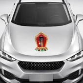Tibet Bagua Diyagram Araba PVC Kendinden Yapışkanlı Kişiselleştirilmiş Sticker Büyük Boy - 1