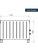 KUMTEL 2000W Fanlı Konvektör Isıtıcı HC-2948 - 3