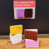 Mini Çiftli Çikolata Not Defteri - 1