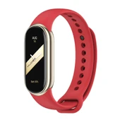 Xiaomi Mi Band 8 9 Uyumlu Kırmızı Silikon Saat Kayışı - 1