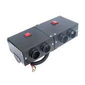 Araba 500W Yüksek Güçlü Elektrikli Isıtıcı Cam Buz Çözücü 24V 4 Delik - 2