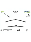 VALEO SILENCIO X TRM FLAT BLADE VM374 (X2) / (600+380 MM) AUDI A1 (11), VW POLO (09) - 1