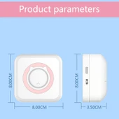 C15 Taşınabilir Çok Fonksiyonlu Mini Yazıcı Pembe OCR Metin Tarama Destekli - 9