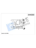 TURBO SOGUTUCU RADYATOR (INTERCOLL) P307 YM C4 C4 PICASSO DV6 (1,6HDI) 06OLCU: (300×147×85) - 1