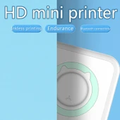 C15 Taşınabilir Çok Fonksiyonlu Mini Yazıcı Pembe OCR Metin Tarama Destekli - 2