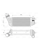 TURBO INTERCOOLER RADYATORU P308 P3008 P5008 C4 DS4 DS5 DW10CTED4 DW10CB OLCU: (155**300×80) - 1