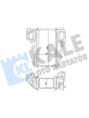 TURBO RADYATORU INTERCOOLER HONDA CIVIC IX FK3 1.6 I-DTEC 1316 104X282X62 - 1