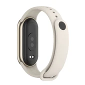 Xiaomi Mi Band 8 9 Uyumlu Gri Silikon Saat Kayışı - 3