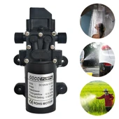 12V 70W Kendinden Emişli Yüksek Basınçlı Araba Yıkama Akıllı Diyafram Sağdan Çıkışlı Su Pompası Çift Dişli Çift Düz Ağız 18mm - 1