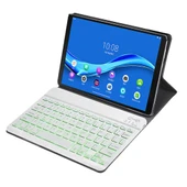 Lenovo Smart Tab M10 HPD Plus TB X606F 103 Inç 2si1 Arada Çıkarılabilir Manyetik ABS Bluetooth Klavye ve Koruyucu Deri Tablet Kılıfı Standlı Uyku ve Kalemlikli Altın - 6