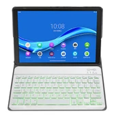 Lenovo Smart Tab M10 HPD Plus TB X606F 103 Inç 2si1 Arada Çıkarılabilir Manyetik ABS Bluetooth Klavye ve Koruyucu Deri Tablet Kılıfı Standlı Uyku ve Kalemlikli Altın - 5