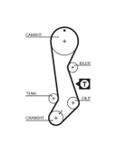 TRIGER KAYISI (124x260) TOYOTA COROLLA 1.3 16V (92 99) 124 DIS CT828 - 1