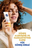 SUN SPF50 Hassas Yüz Güneş Bakım Kremi 50ml, Hassas Alerjik Cilt, UVA UVB Güneş Koruma, Nemlendirici - 3