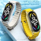 Xiaomi Mi Band 6 5 4 3 Uyumlu MIJOBS PLUS Siyah Silikon Nefes Alabilir Saat Kayışı - 4