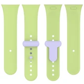 Xiaomi Redmi Watch 3 Uyumlu Silikon Saat Kayışı Limme ve Açık Mor Renk - 3