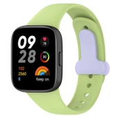 Xiaomi Redmi Watch 3 Uyumlu Silikon Saat Kayışı Limme ve Açık Mor Renk - 1
