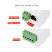 Waveshare Din Ray RS485 to RJ45 Seri Sunucu POE Fonksiyonlu - 3