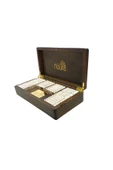 Noura Natural Hediyelik 40'li Lüks Ahşap Çay Kutusu - 1
