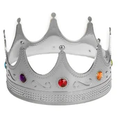 Gümüş Kral Tacı Yetişkin-Çocuk Uyumlu thumbnail 2