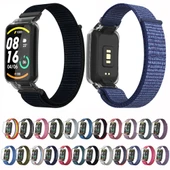Xiaomi Mi Band 7 Pro Entegre PC Koruyucu Kılıf ve Pembe Naylon Döngü Saat Kayışı - 5