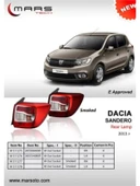 STOP LAMBASI SOL (DUYSUZ) SANDERO 12 16 FUME - 1