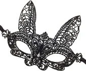 Siyah Dantel Kesim Balo Parti Maskesi 7 No thumbnail 3