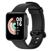 Xiaomi Mi Watch Lite Siyah Deri Saat Kayışı Litchi Dokulu - 1