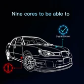 BFN Bluetooth 51 Oto Arıza Tespit Cihazı OBD2 Motor Hata Diagnostik Test Cihazı AD11 Mobil Versiyon - 6
