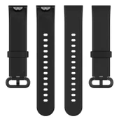 Xiaomi Mi Watch Lite Siyah Deri Saat Kayışı Litchi Dokulu - 4