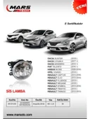 SIS LAMBASI SAG SOL TRAFIC III FLUENCE CLIO IV CAPTUR MEGANE IV TALISMAN LATITUDE SYMBOL  DACIA SAND - 1