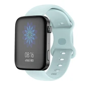 Xiaomi Mi Watch 18mm Kelebek Tokalı Silikon Saat Kayışı Açık Mavi - 1