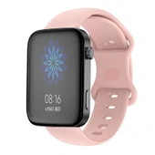Xiaomi Mi Watch 18mm Kelebek Tokalı Pembe Silikon Saat Kayışı - 1