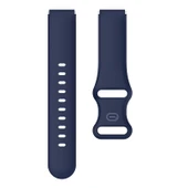 Xiaomi Mi Watch 18mm Kelebek Tokalı Silikon Saat Kayışı Gece Mavisi - 3