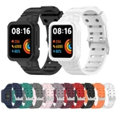 Xiaomi Poco Watch Silikon Entegre Saat Kayışı Çam Yeşili - 6
