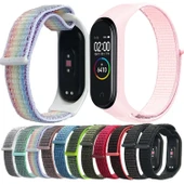 Xiaomi Mi Band 7 Naylon Örgü Saat Kayışı Gökkuşağı Renkler - 2