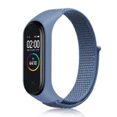 Xiaomi Mi Band 7 Naylon Örgü Saat Kayışı Cape Mavi - 1